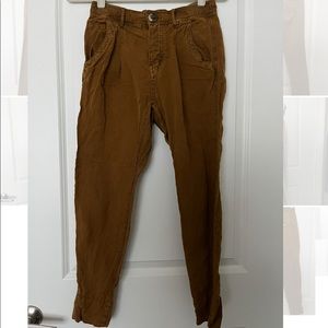 Free People, brown/rust pants, size 0